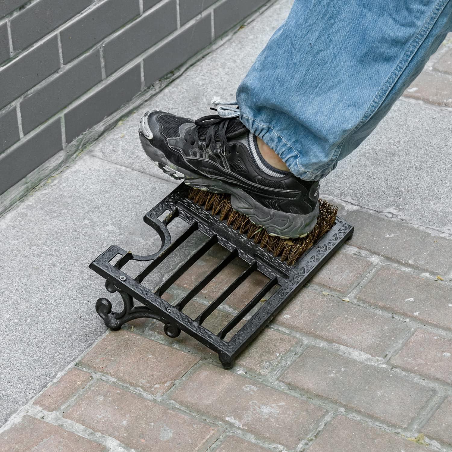 Raspador de Botas MyGift con Cepillo de Hierro Fundido