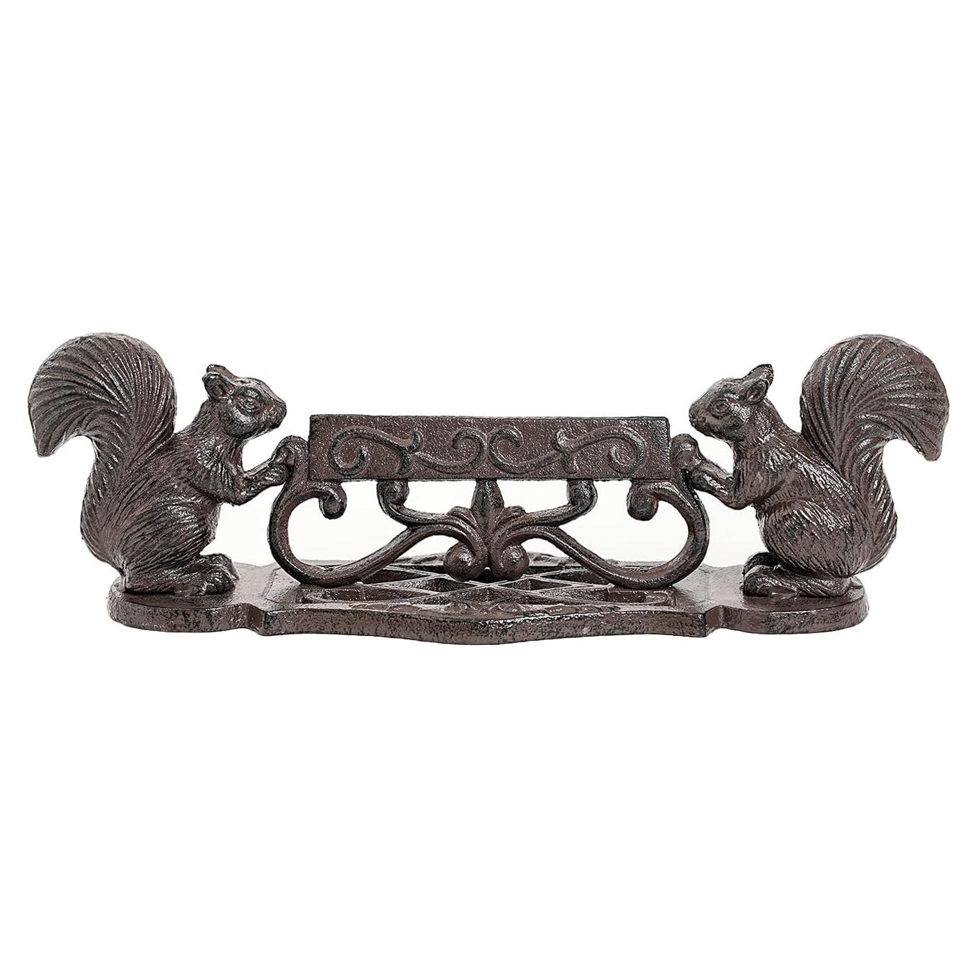 Raspador de Botas Sungmor de Hierro Fundido con Ardilla 33.5cm