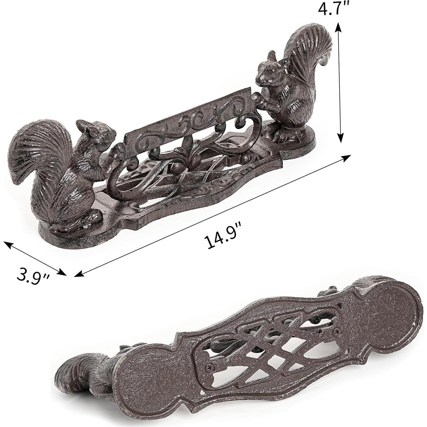 Raspador de Botas Sungmor de Hierro Fundido con Ardilla 33.5cm