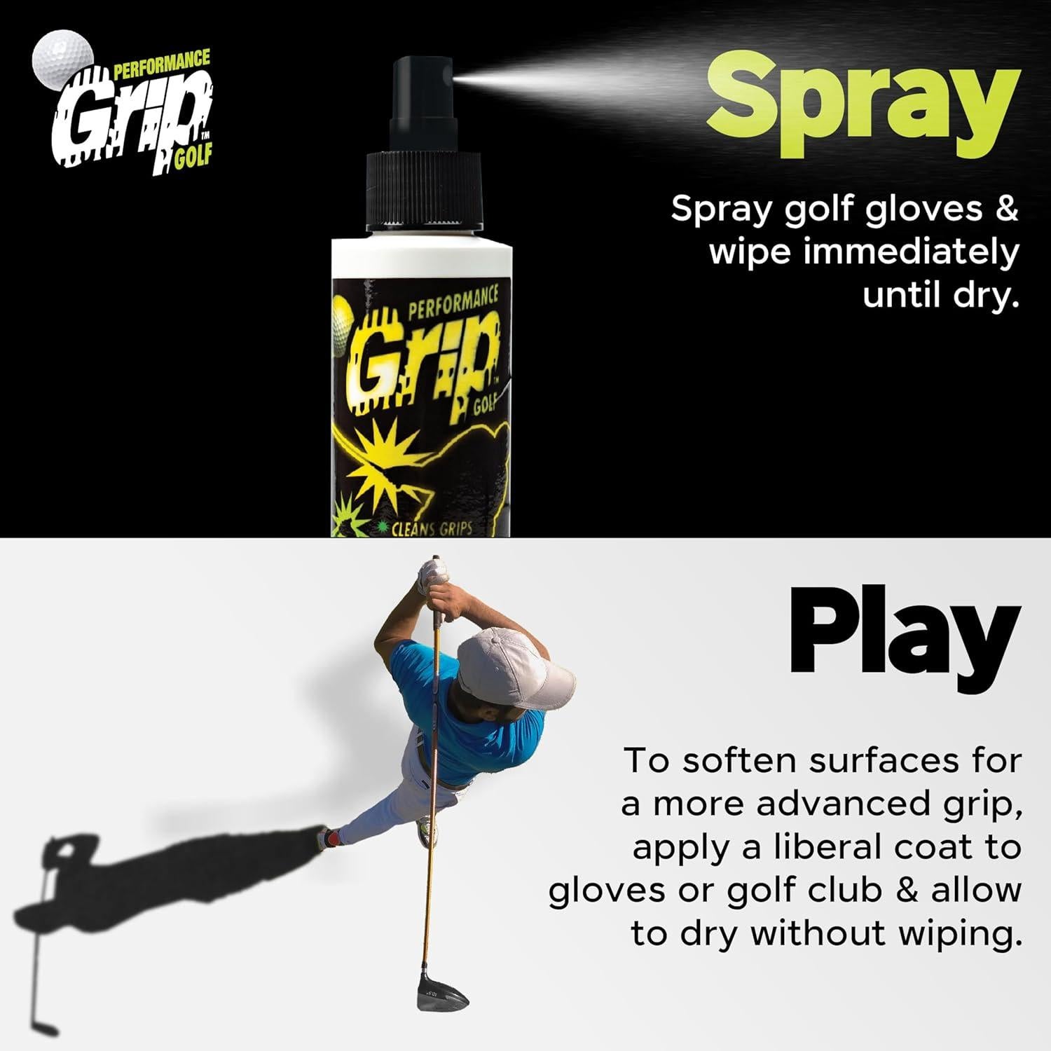 Spray Limpiador de Agarre de Golf Athlete Performance 280g