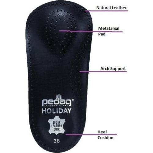 Plantillas ortopédicas Pedag Holiday 3/4 piel de oveja mujeres EU 35