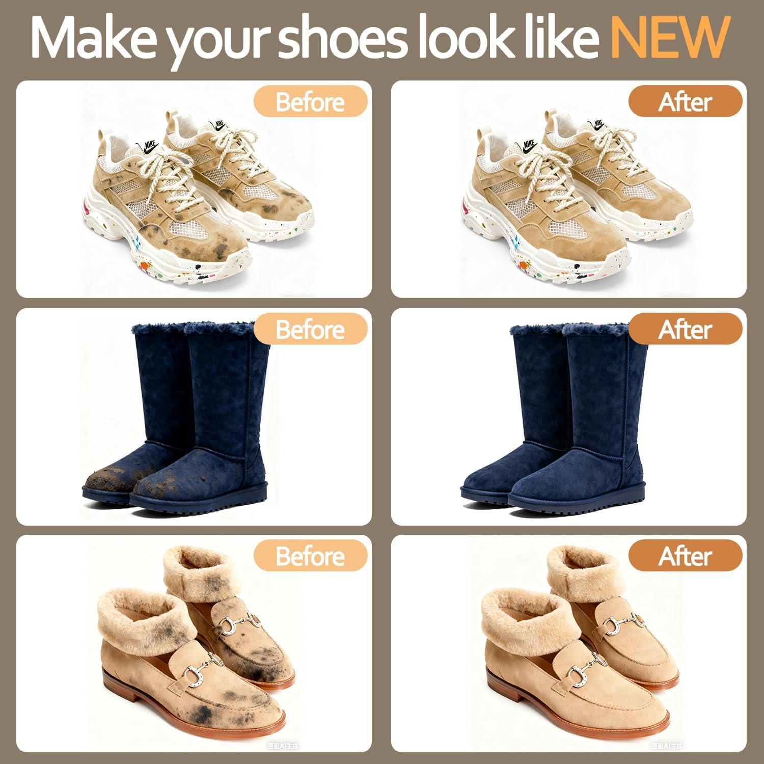 Juego de 2 Cepillos de Ante Repnalm para Limpiar Zapatos