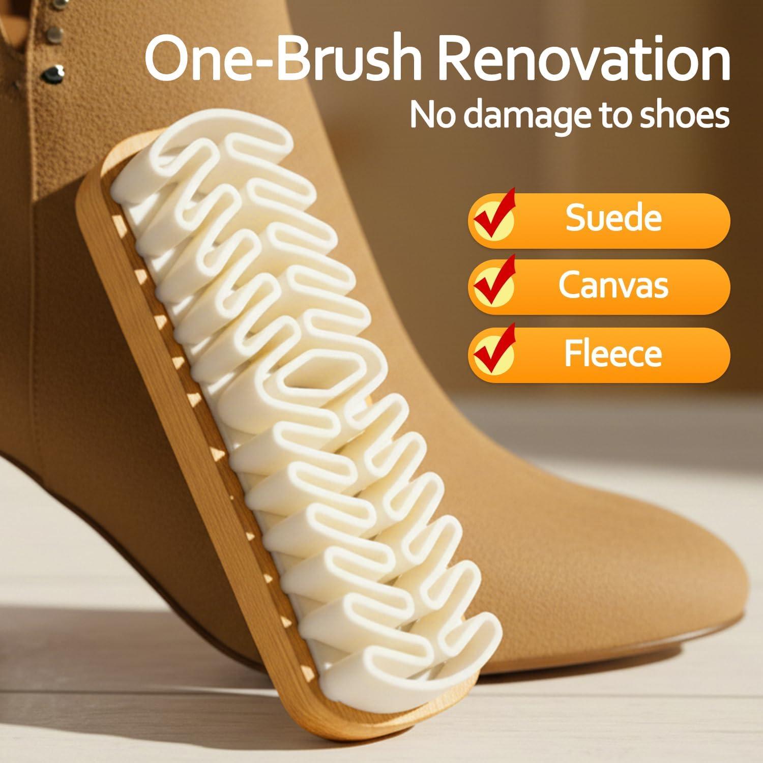 Juego de 2 Cepillos de Ante Repnalm para Limpiar Zapatos