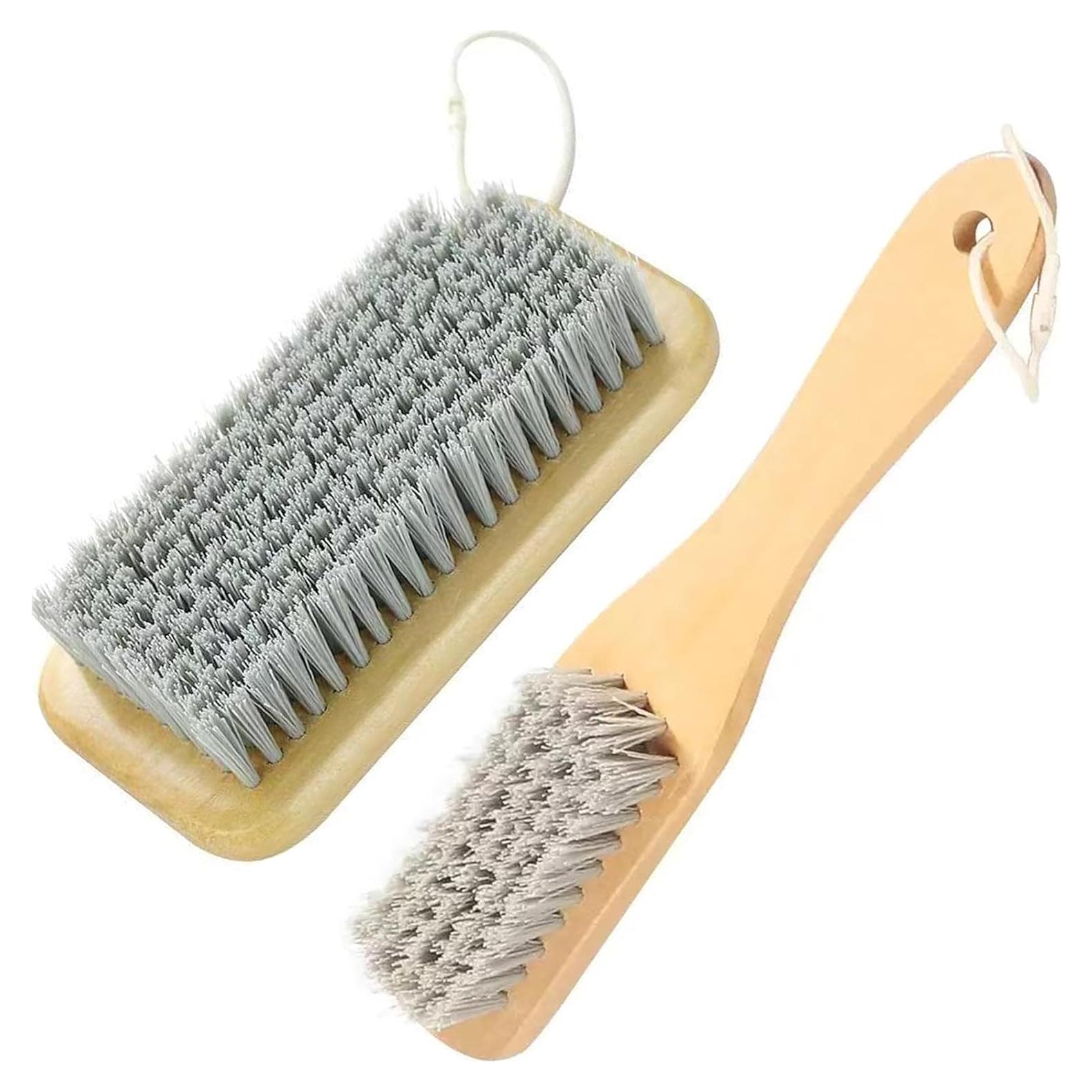 Juego de Cepillos de Limpieza Ganganmax - Mango Madera 2 Piezas