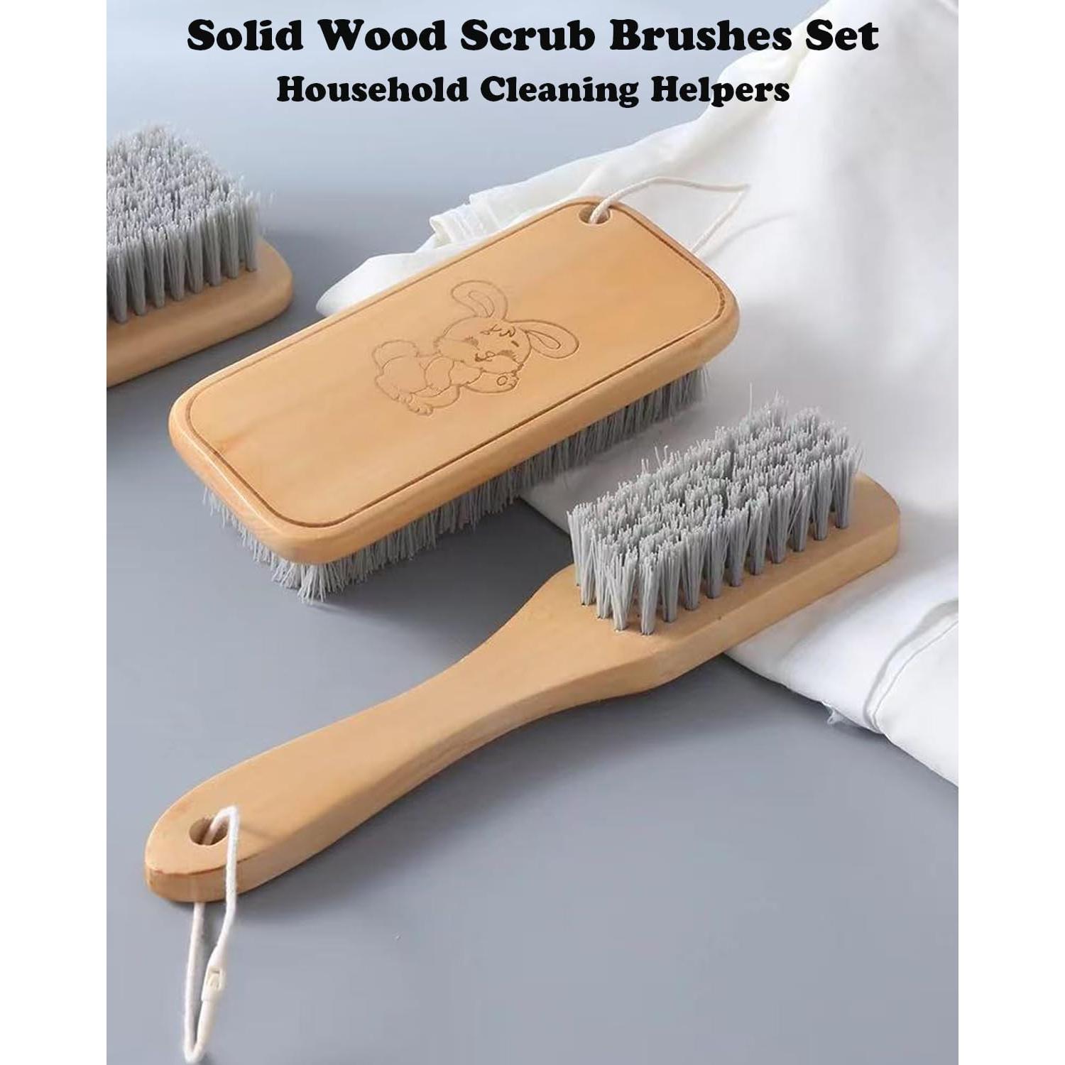 Juego de Cepillos de Limpieza Ganganmax - Mango Madera 2 Piezas