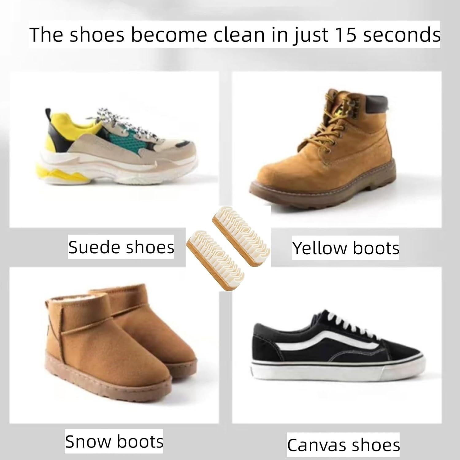 Kit de limpieza de gamuza Genérico 2PCS cepillo y borrador