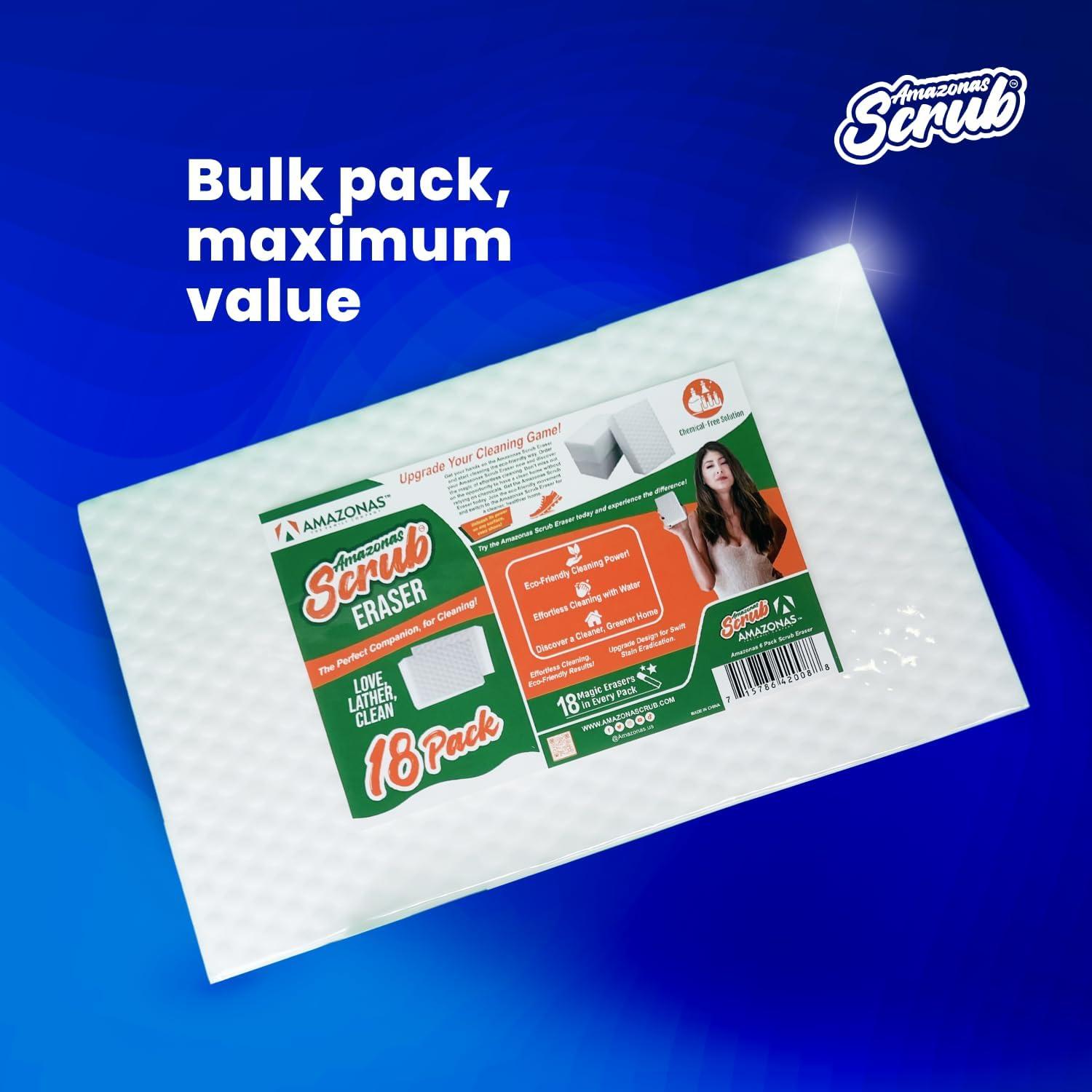 Paquete de 18 Esponjas Mágicas Amazonas Scrub - Limpieza Ecológica