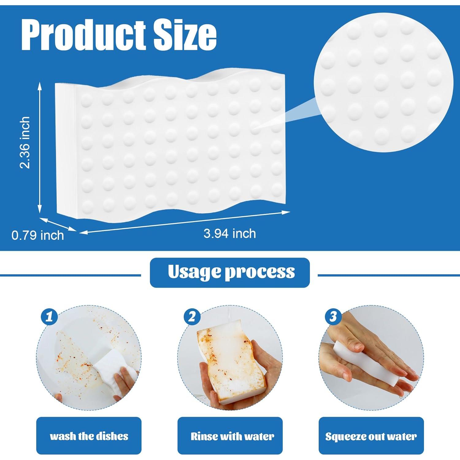 30 Esponjas Mágicas Kickleen para Limpieza Ecológica