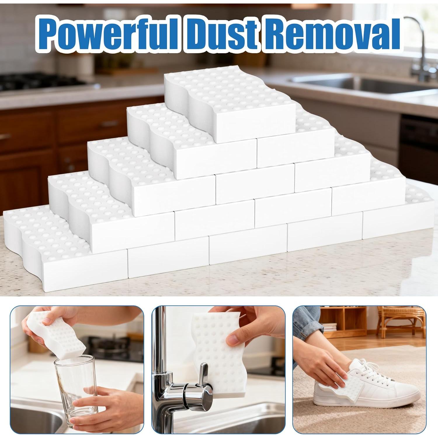 30 Esponjas Mágicas Kickleen para Limpieza Ecológica