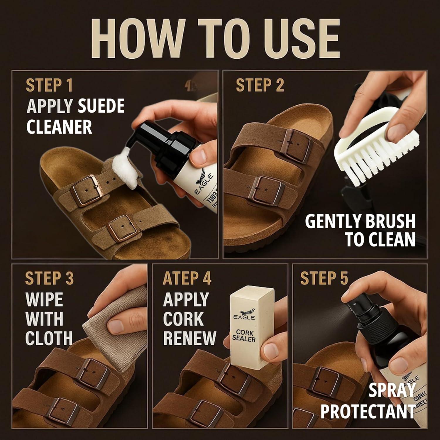 Kit de Cuidado para Sandalias Birkenstock - 6 Piezas