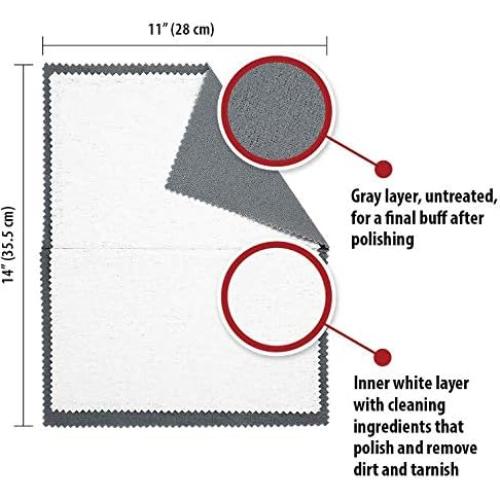 Paño de limpieza profesional Mayflower 27.9 x 35.6 cm para joyas
