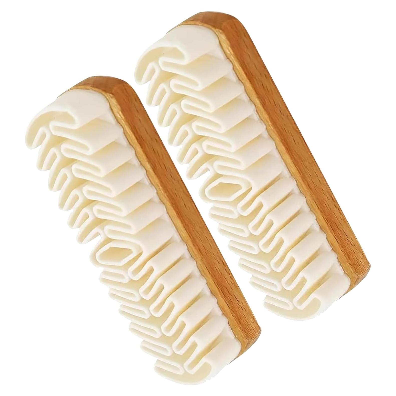 Cepillos de Zapatos de Goma 2-en-1 Livalur - Paquete Doble