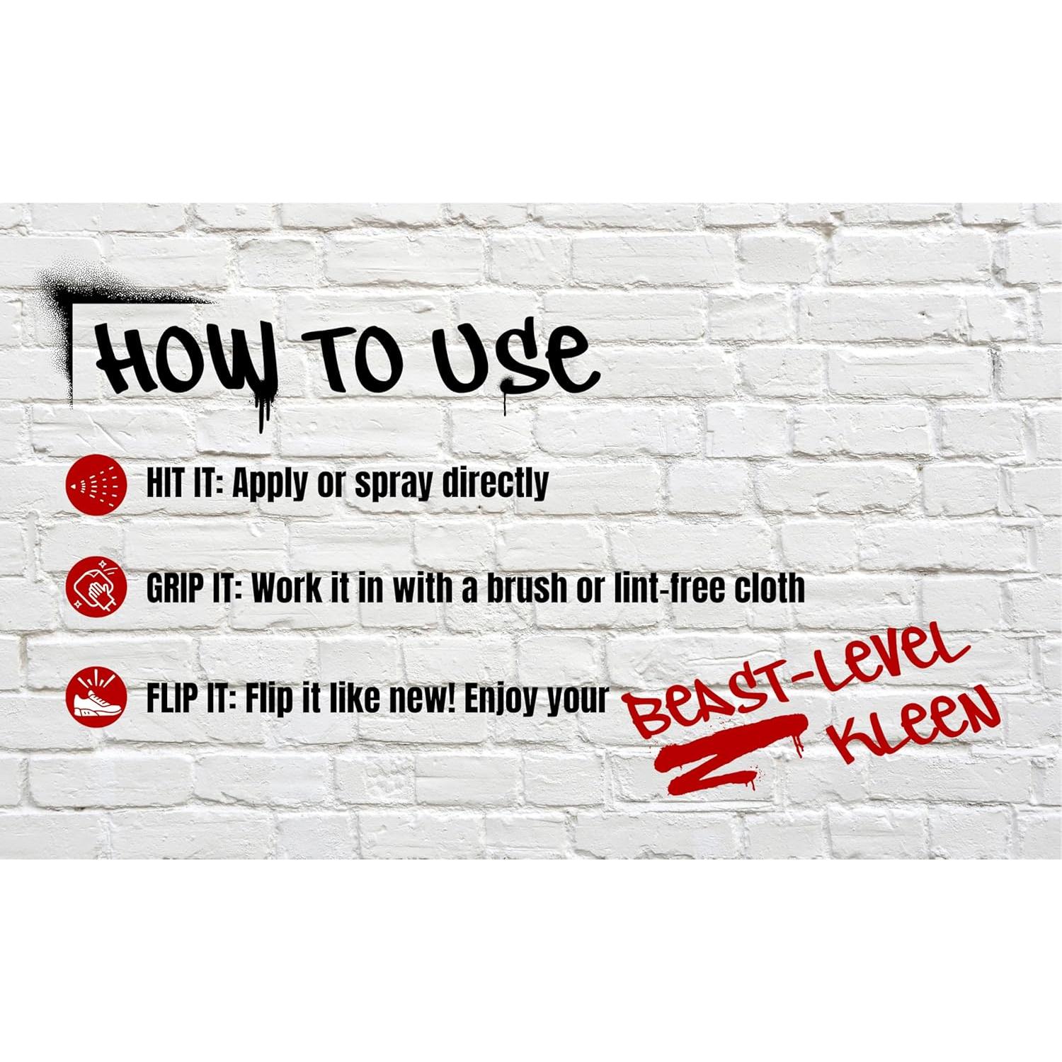 Limpiador de Zapatillas Beast Kleen 340 g - Sin Residuo, Rápido y Eficaz