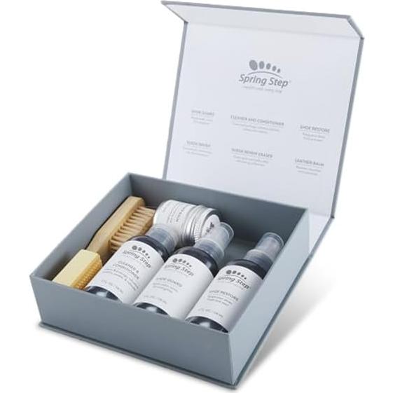 Kit de limpieza y cuidado de zapatos Spring Step - 6 productos