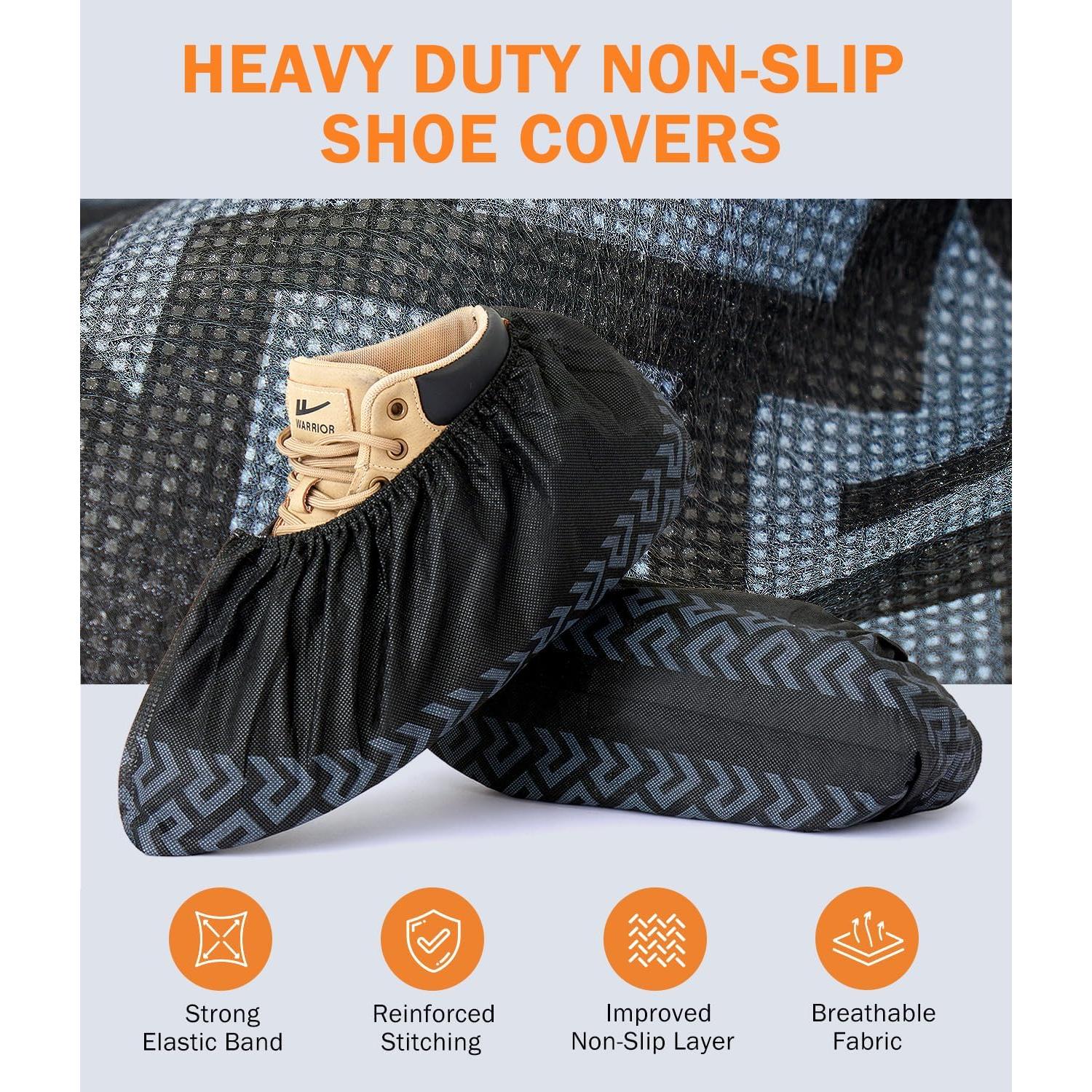 Cubiertas de Zapatos Desechables DclobTop 100 Paquete Negro