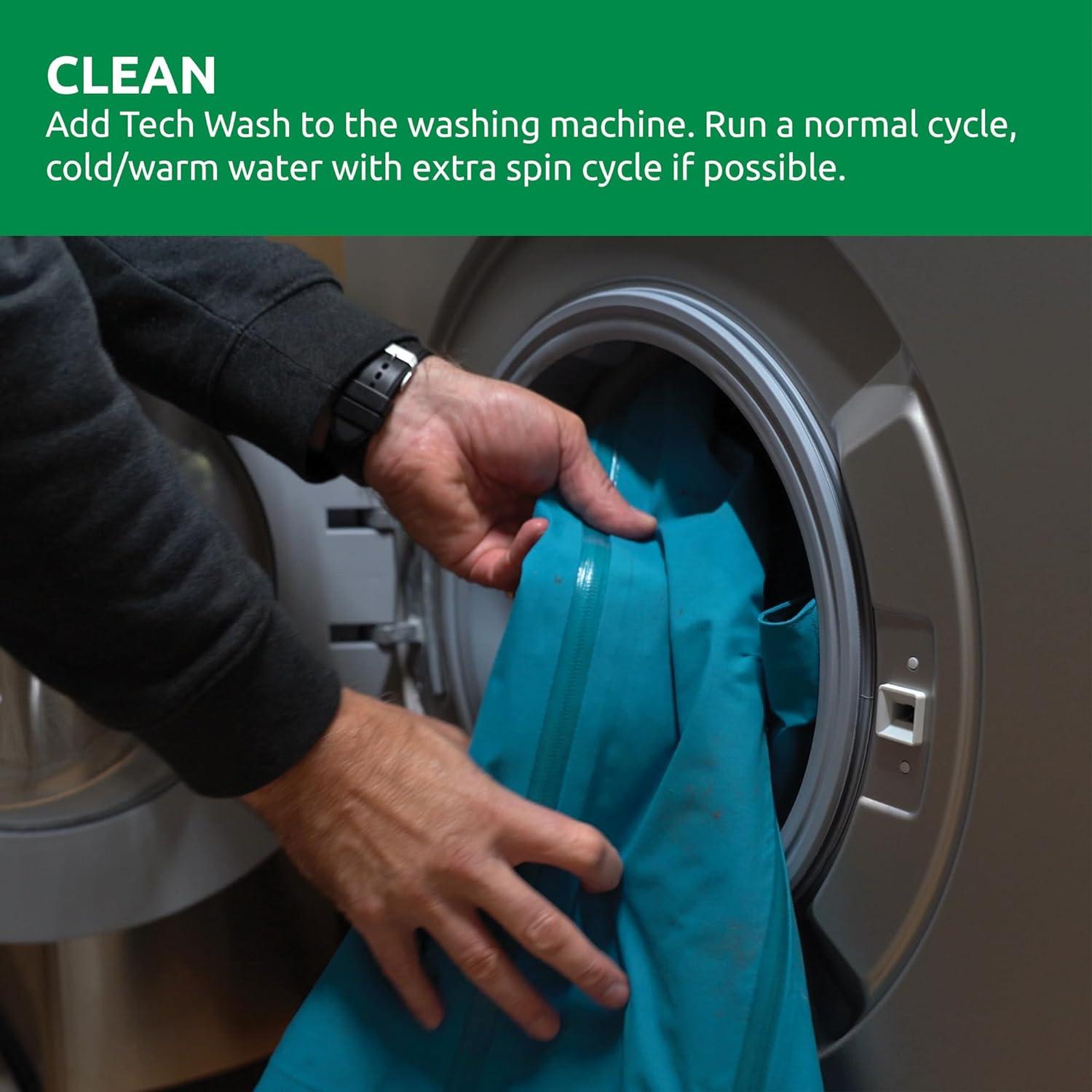 Nikwax Tech Wash 1000 ml - Limpiador para Ropa Técnica Impermeable