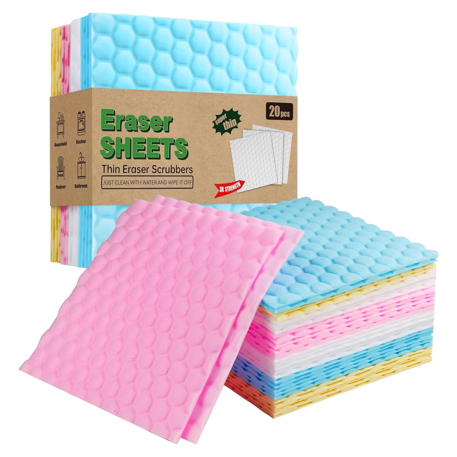 Paquete de 20 Hojas de Borrador Mágico Derloyo 17.94x17.94 cm