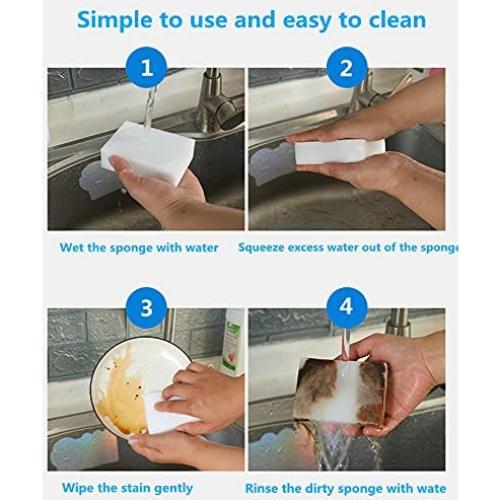 Esponjas Mágicas de Limpieza BAISENJIE 50 Pcs Espuma Melamina