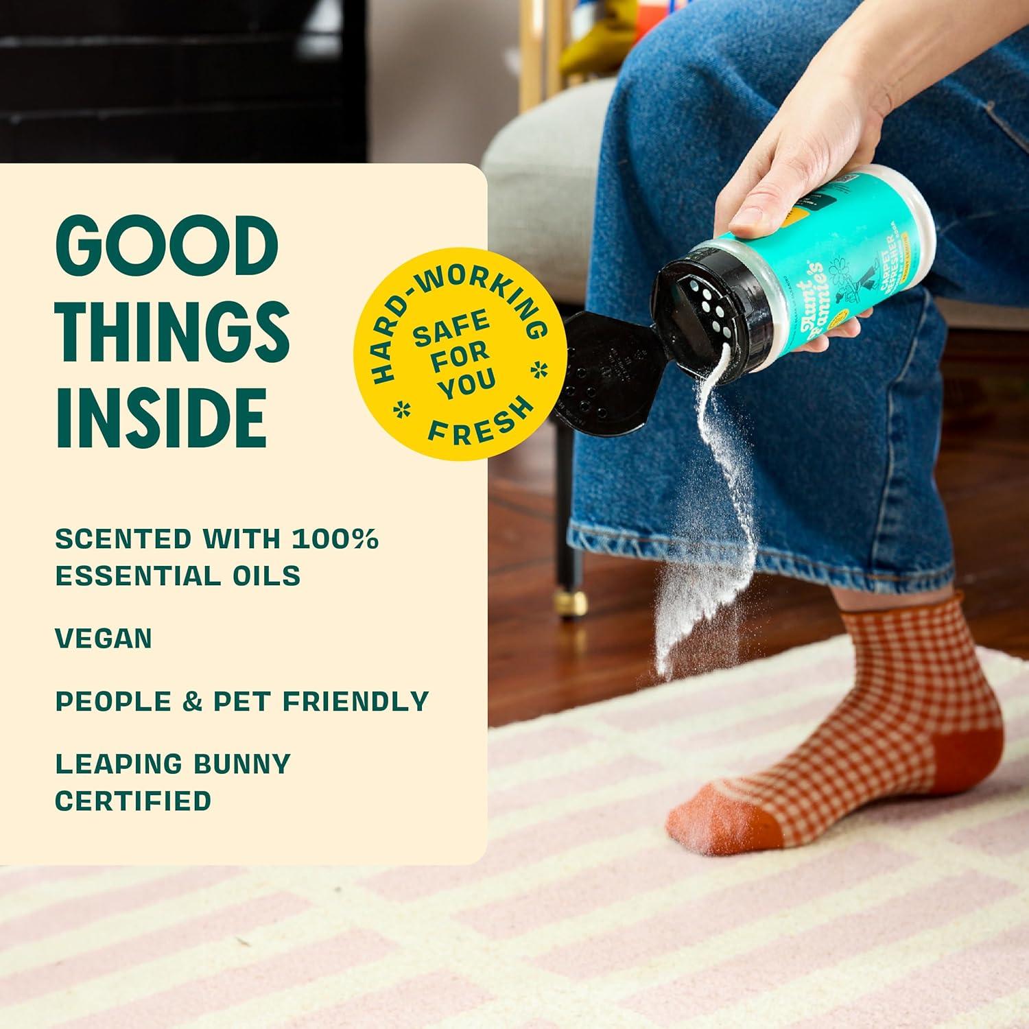 Desodorante Natural para Alfombras Tía Fannie 16 Oz Limón