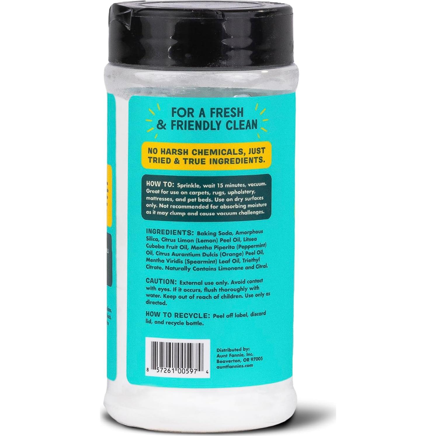 Desodorante Natural para Alfombras Tía Fannie 16 Oz Limón