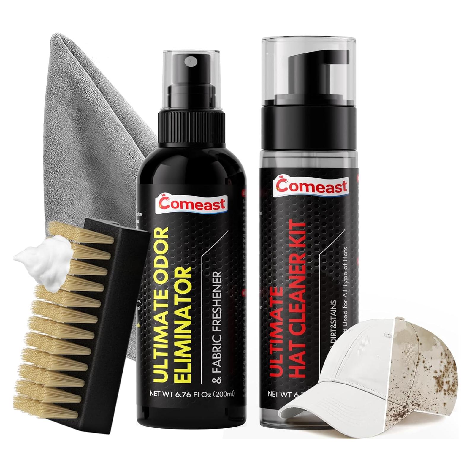 Kit de Limpieza de Sombreros Comeast con Cepillo y Desodorante