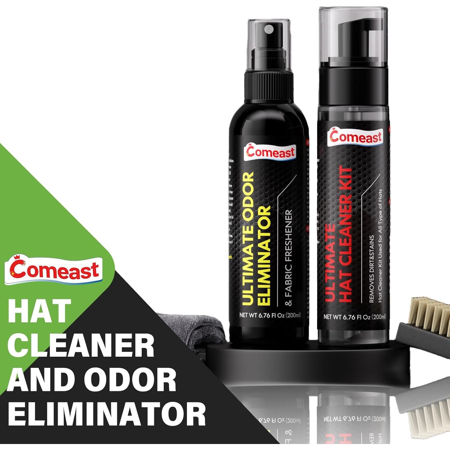 Kit de Limpieza de Sombreros Comeast con Cepillo y Desodorante