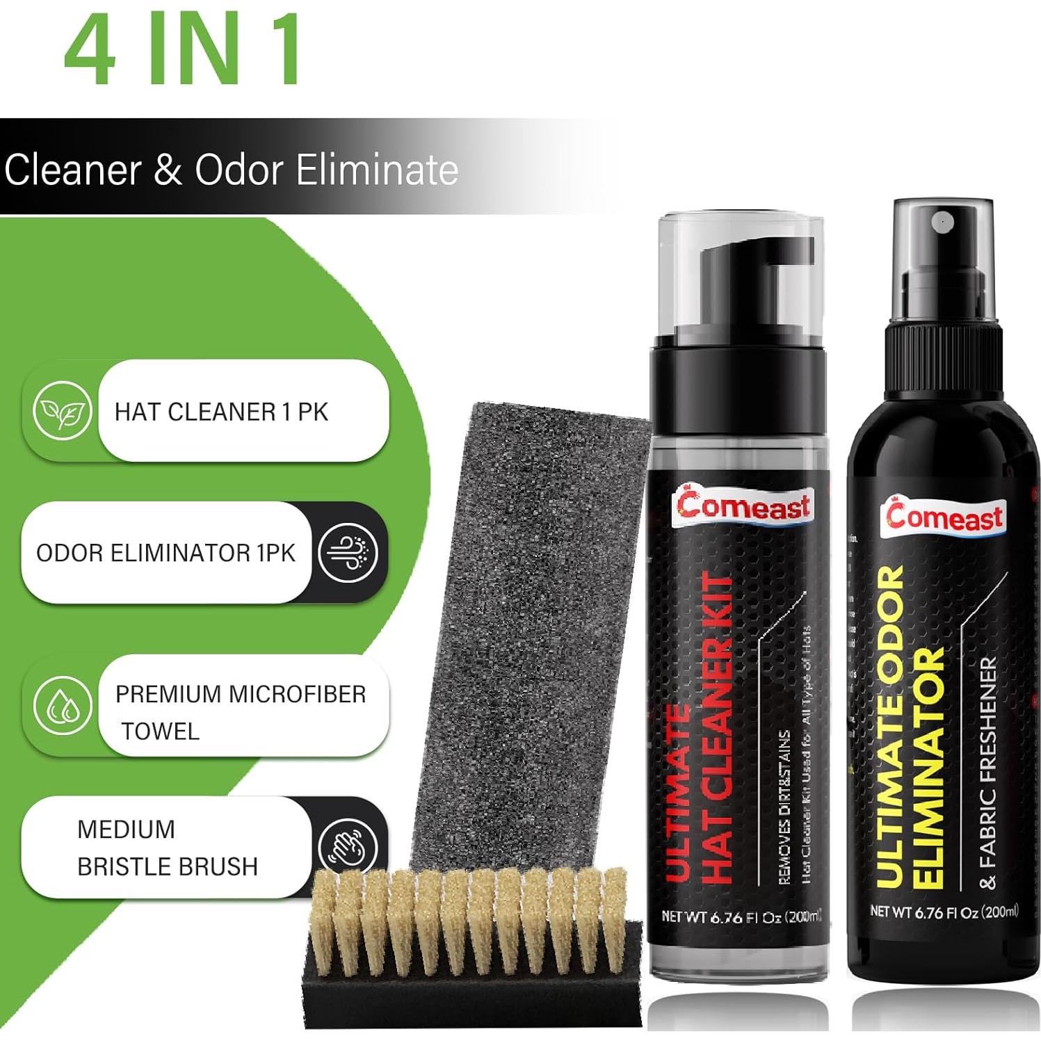 Kit de Limpieza de Sombreros Comeast con Cepillo y Desodorante