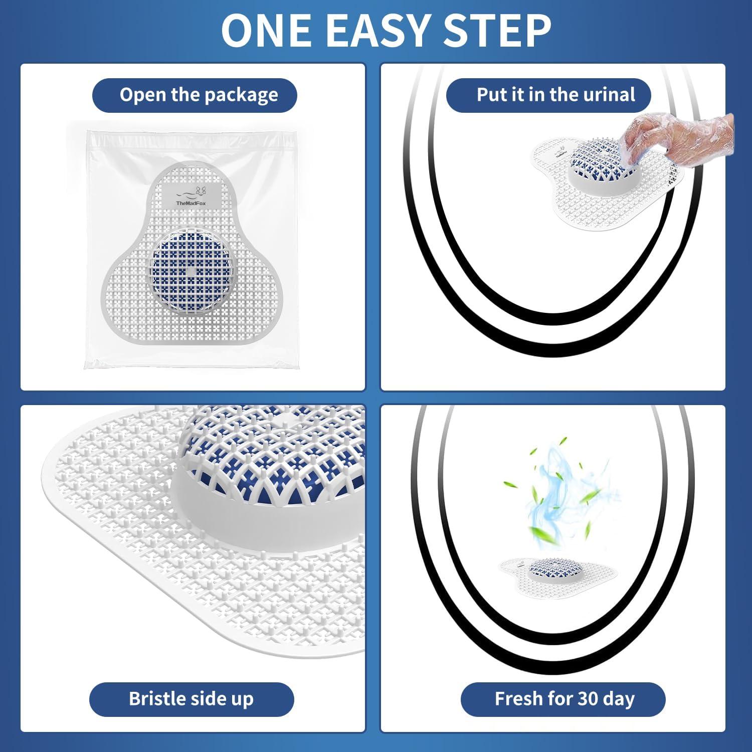 Desodorante de Pantalla de Urinal TheMadFox - Paquete 12 Unidades
