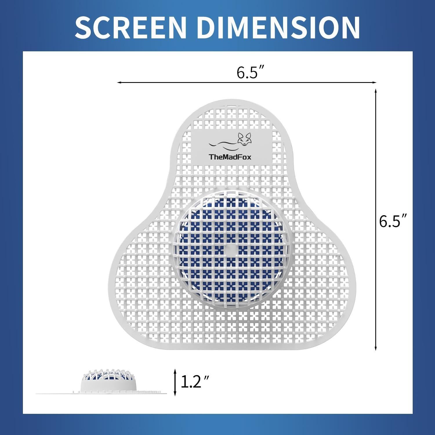 Desodorante de Pantalla de Urinal TheMadFox - Paquete 12 Unidades
