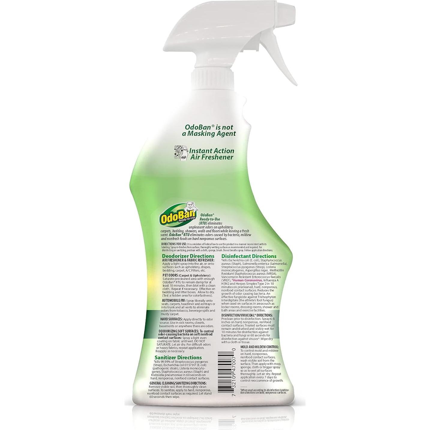 OdoBan Desinfectante y Ambientador Eucalipto 414g y 907g