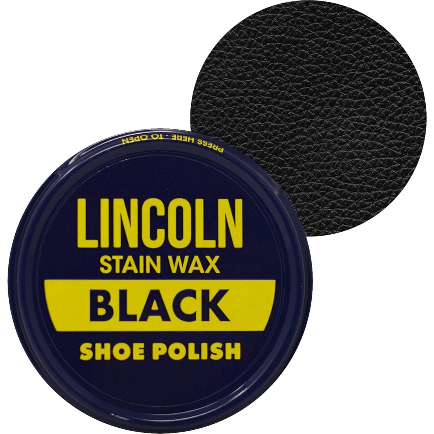 Cera para zapatos negra Lincoln - Paquete de 2, 230g