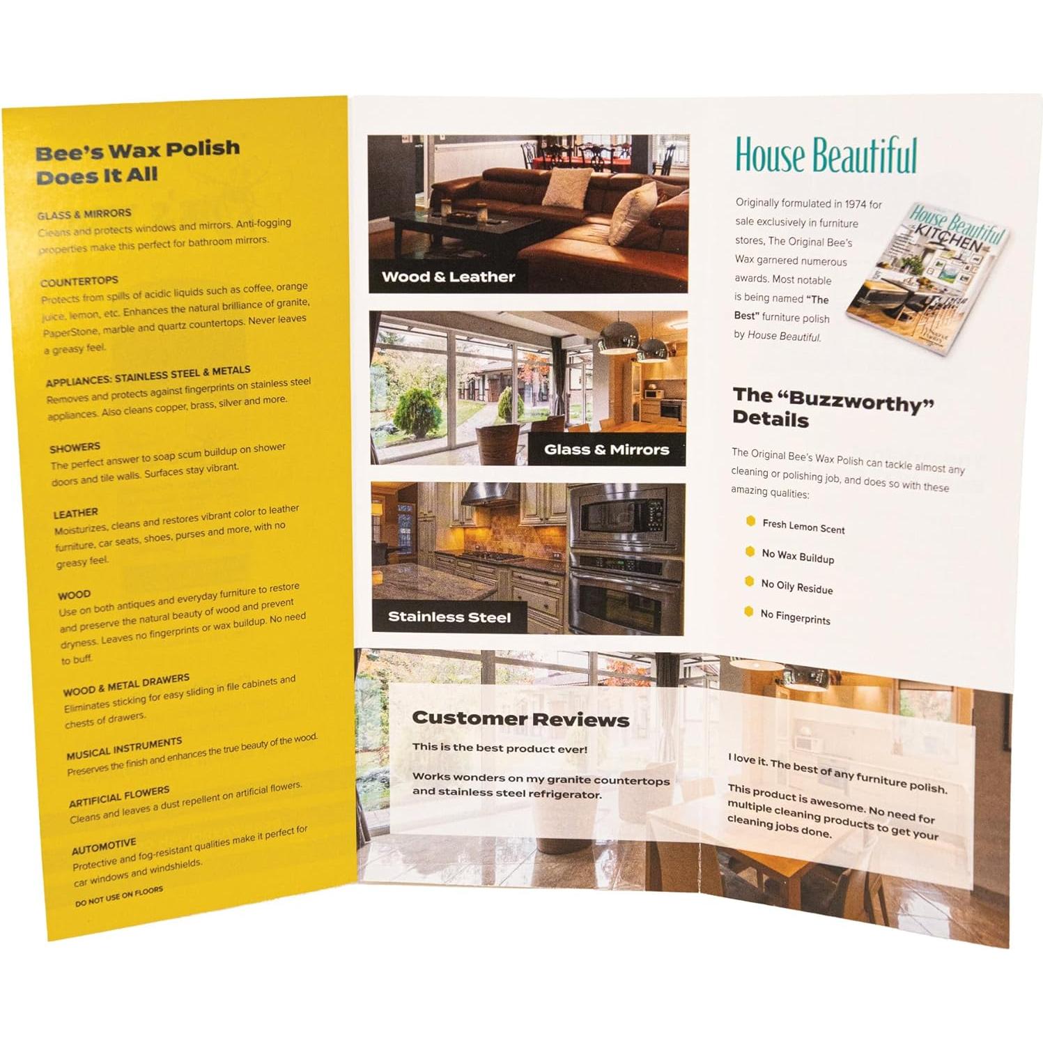 Pulidor de Muebles de Cera de Abeja Shop Bee's Wax - 2 Paquete