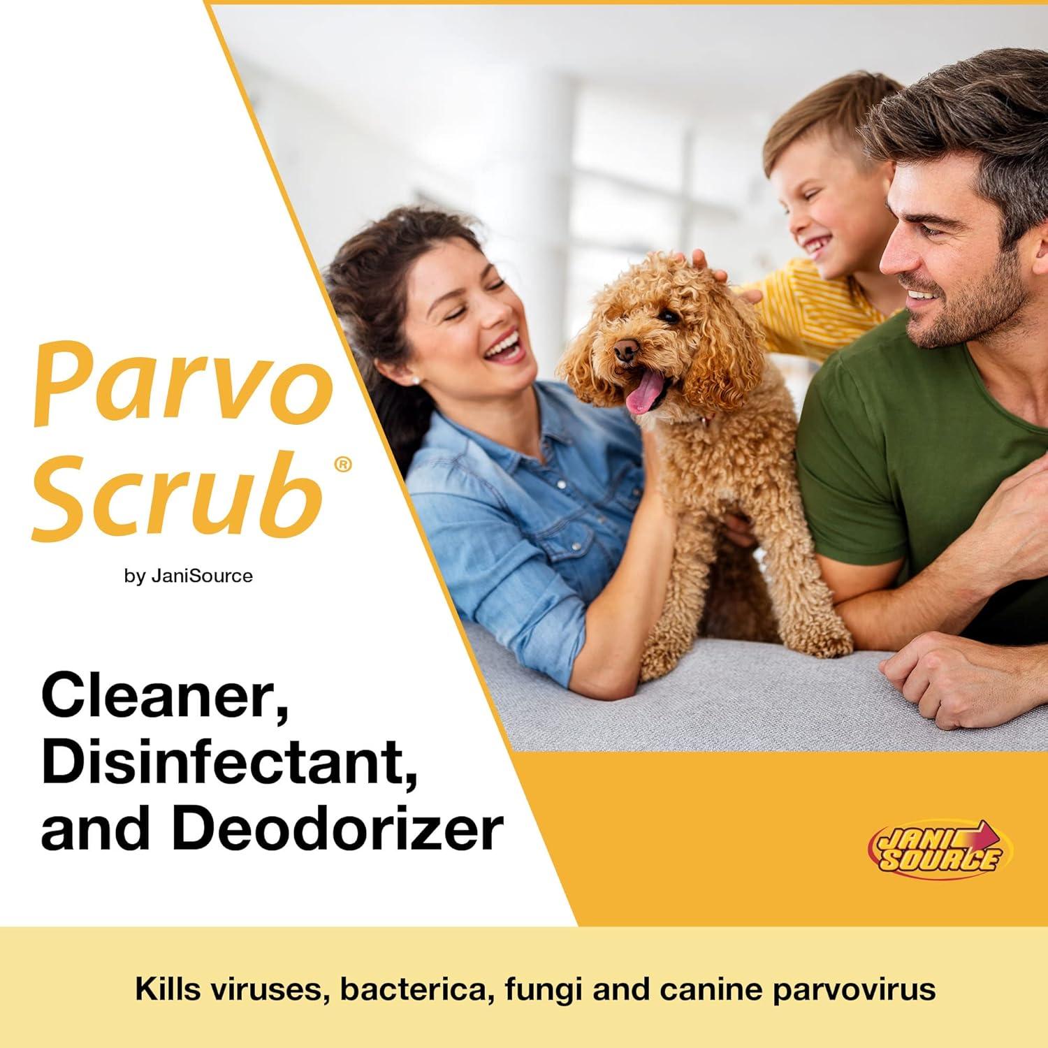 ParvoScrub Desinfectante Veterinario 4 Galones 3 en 1 JaniSource