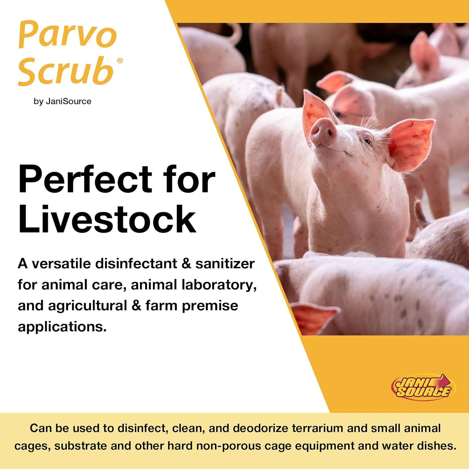 ParvoScrub Desinfectante Veterinario 4 Galones 3 en 1 JaniSource