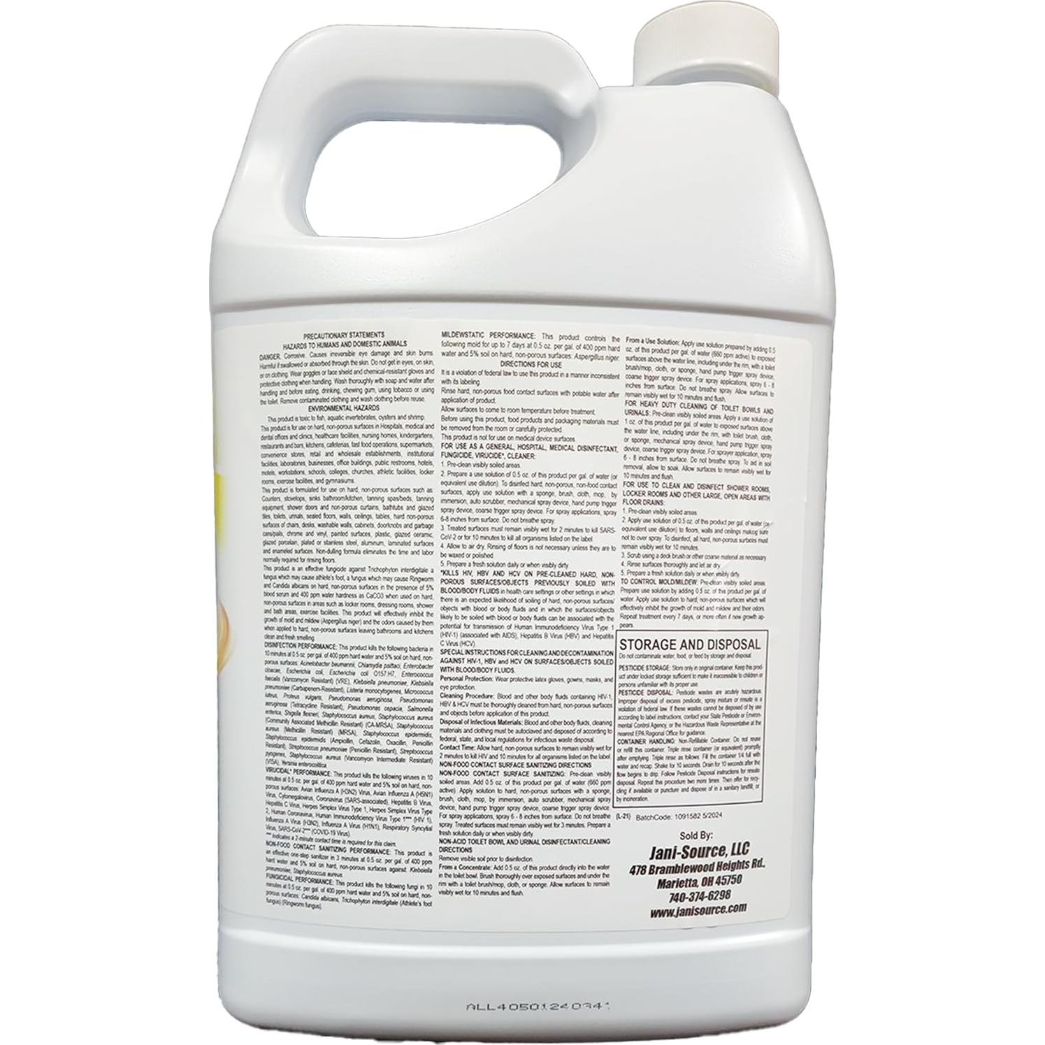 ParvoScrub Desinfectante Veterinario 4 Galones 3 en 1 JaniSource