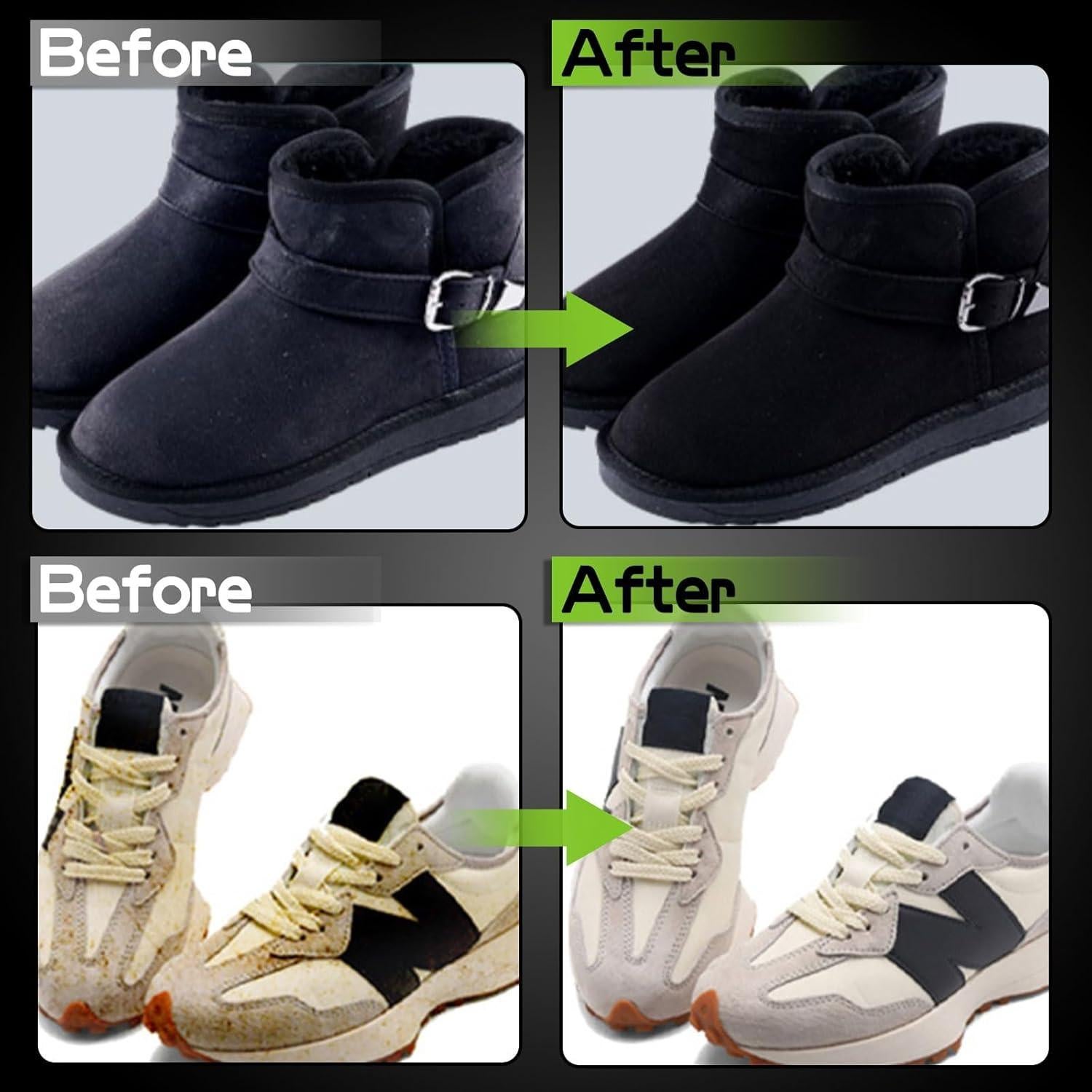 Kit de Cuidado de Zapatos de Ante Negro Tsendi - Limpiador y Betún