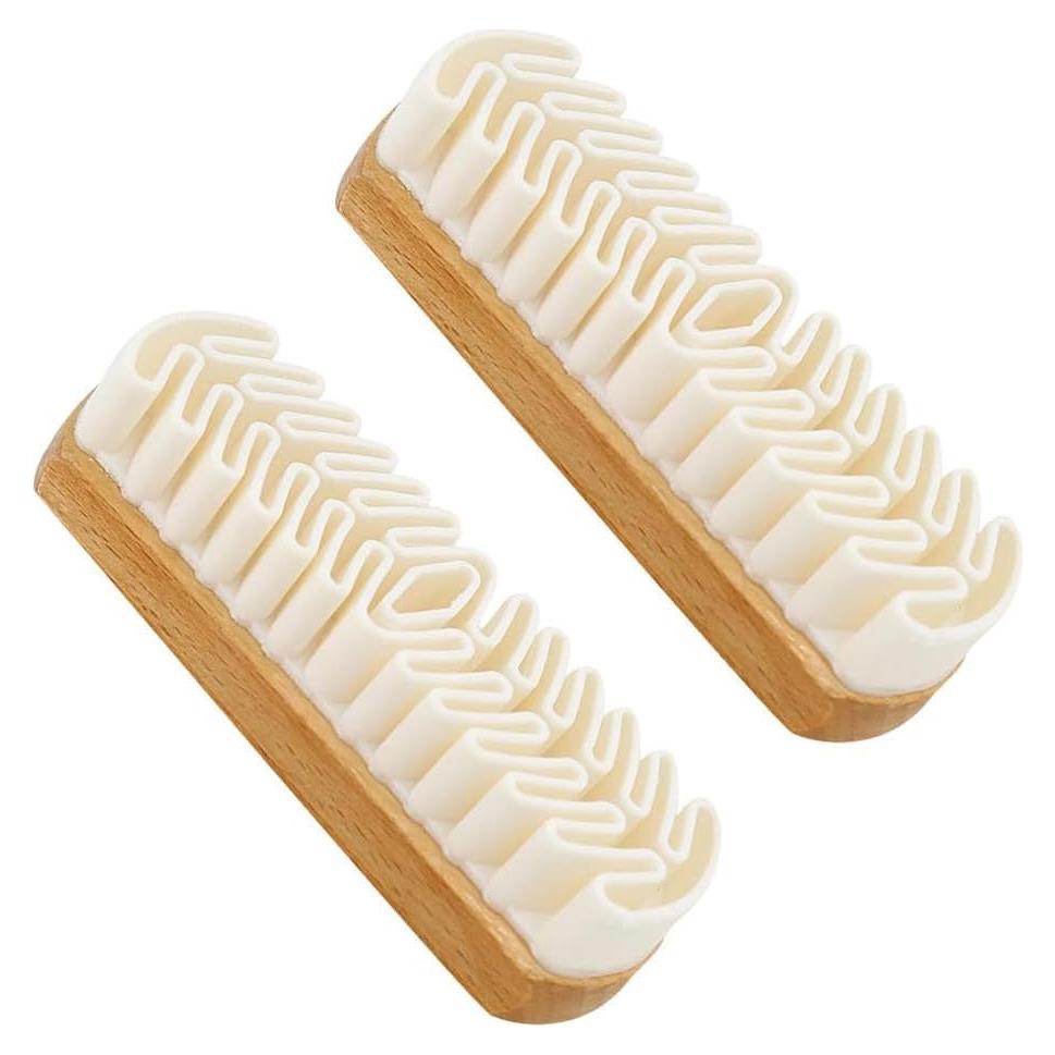 Juego de Limpieza de Ante 2 Piezas Genérico con Mango de Madera