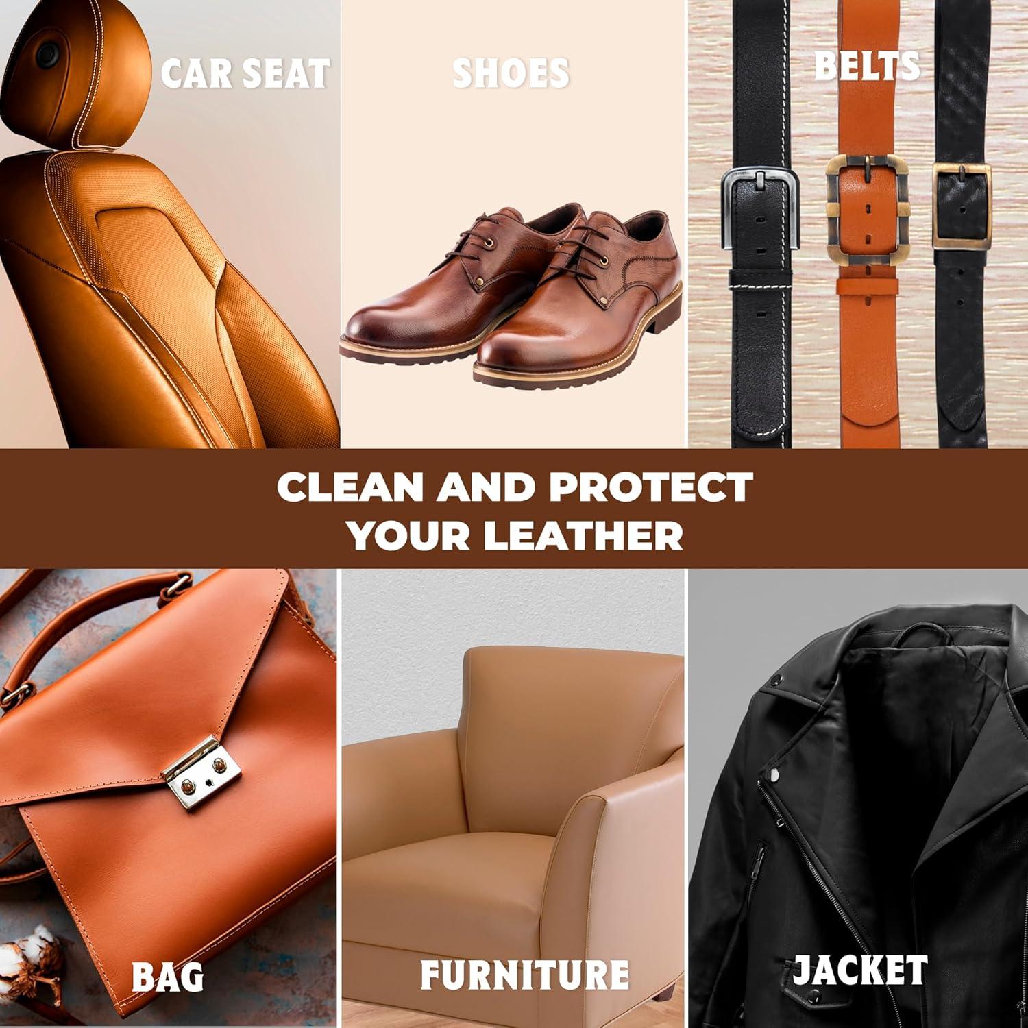 Limpiador de cuero European Leather Care 113g - Acondicionador y removedor de manchas