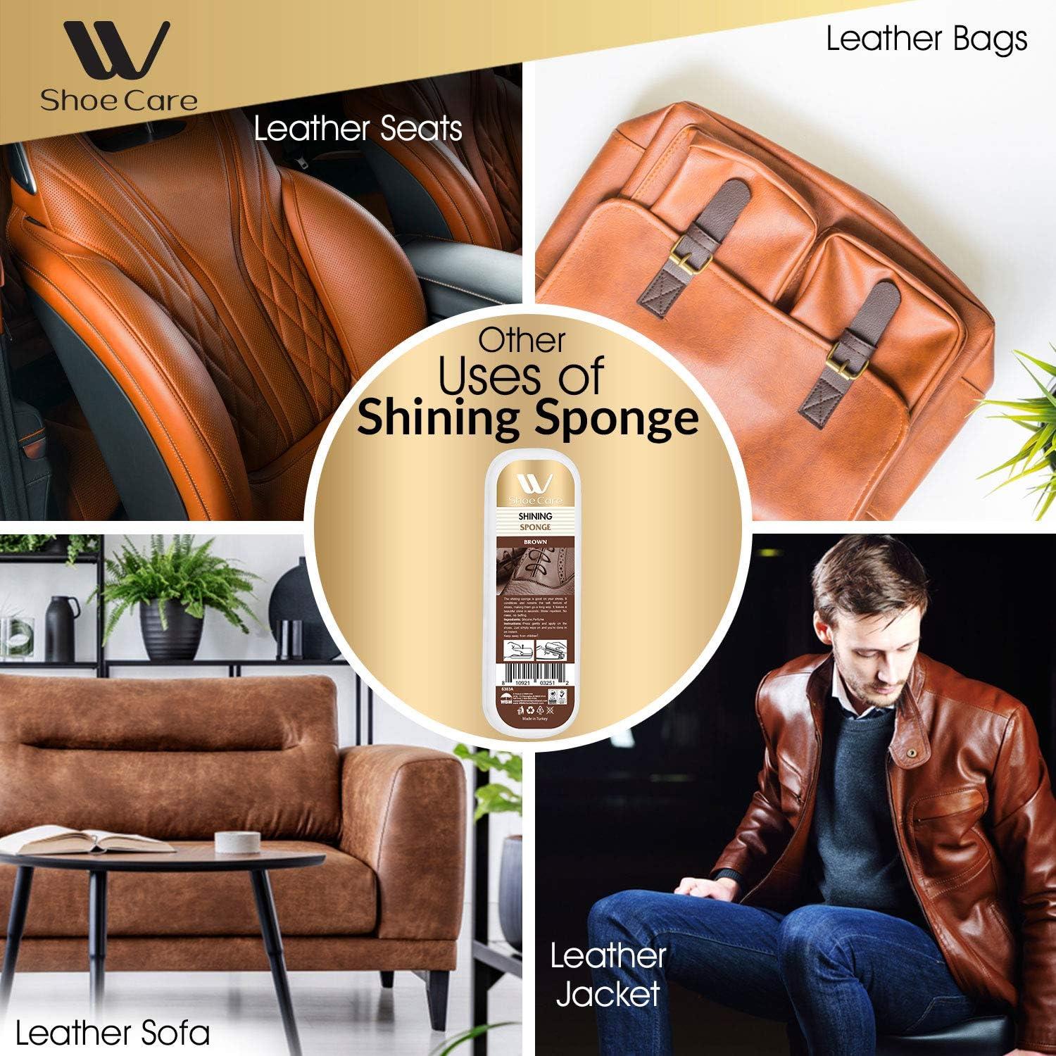 Esponja de Brillo para Zapatos Marrones WBM - 28.8g