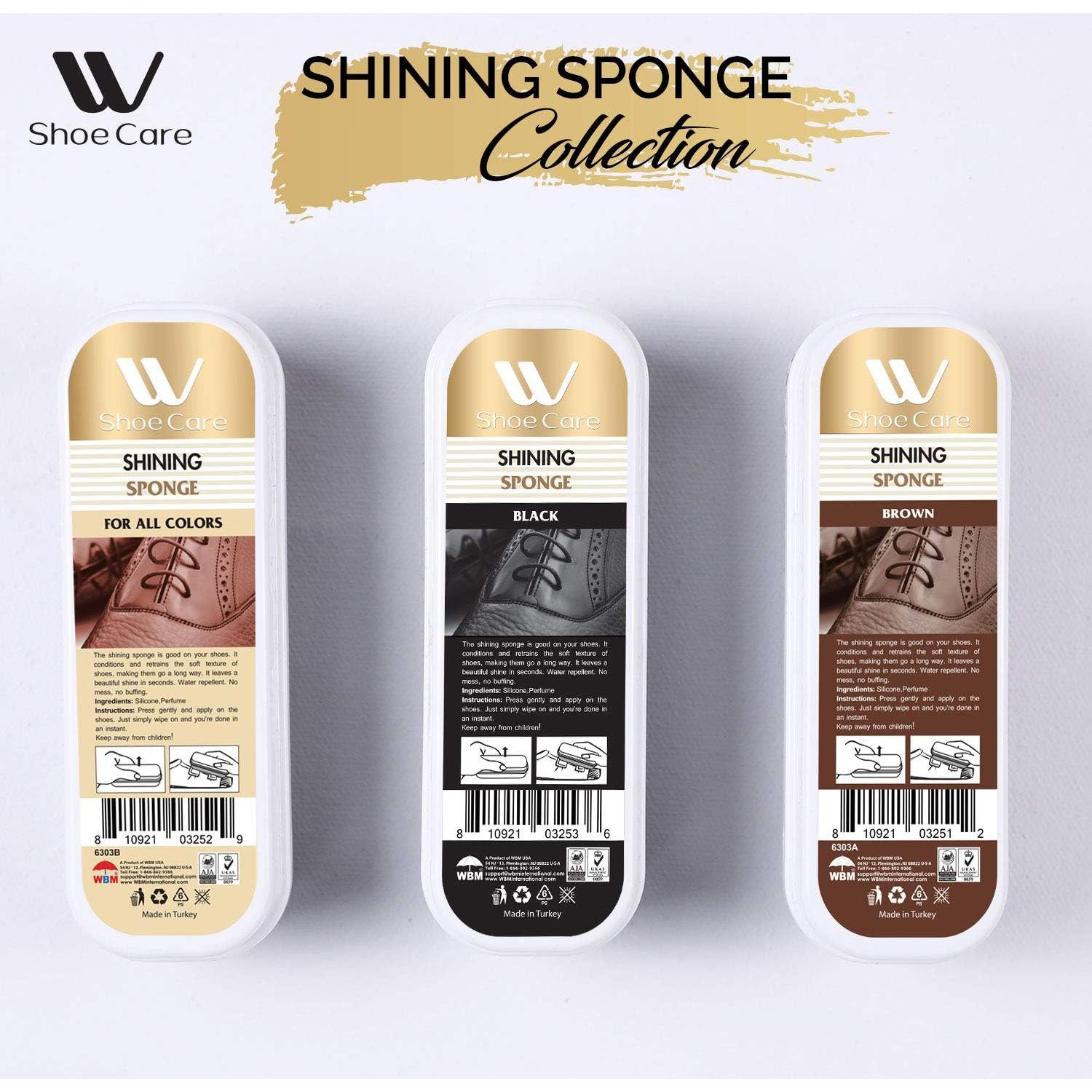 Esponja de Brillo para Zapatos Marrones WBM - 28.8g