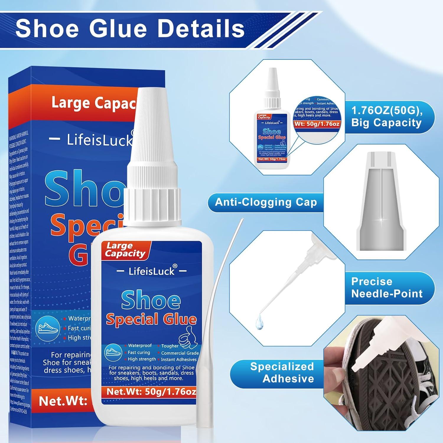 Pegamento para zapatos LifeisLuck 50g, secado rápido y fuerte
