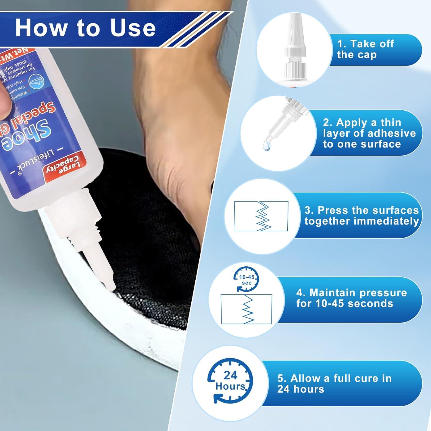 Pegamento para zapatos LifeisLuck 50g, secado rápido y fuerte