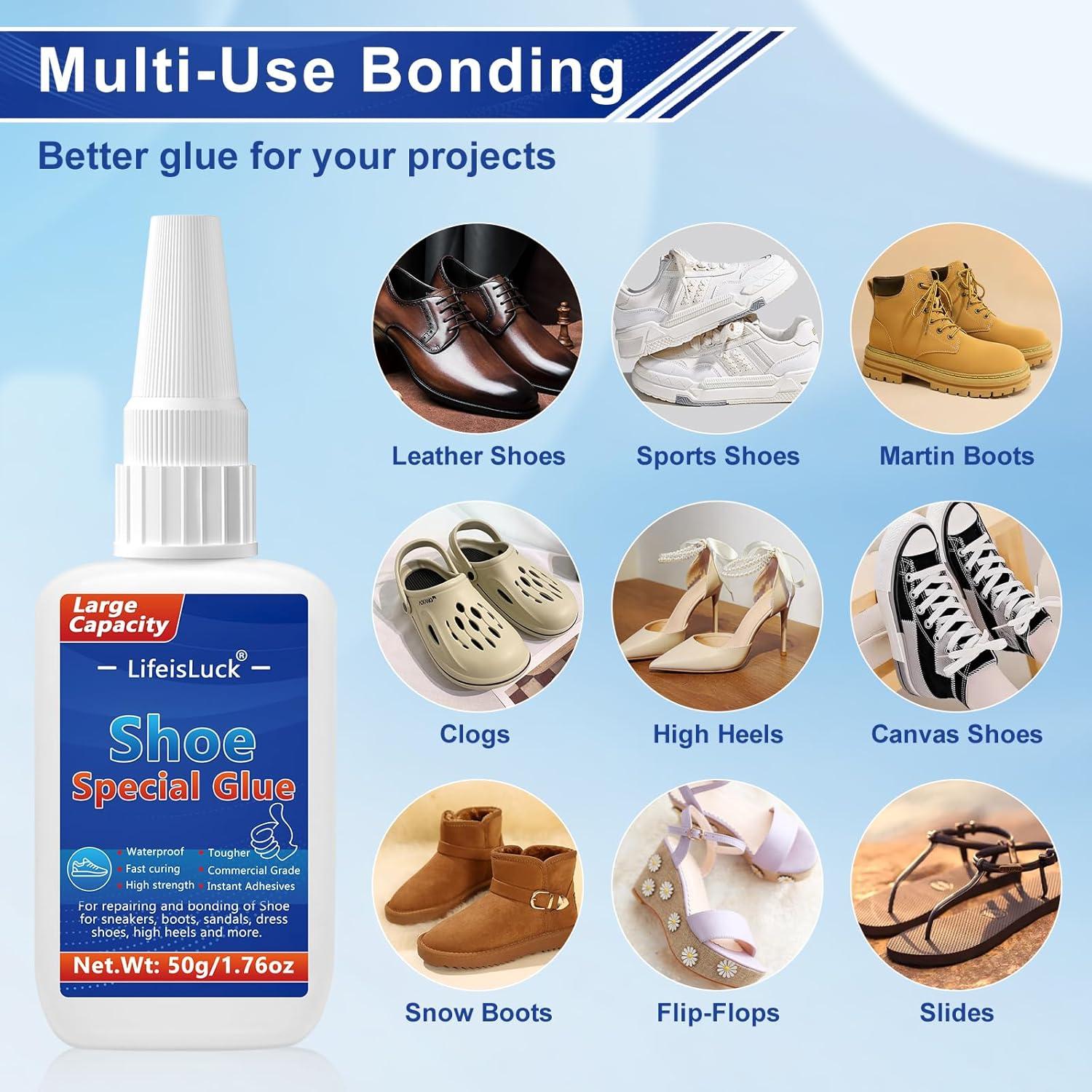 Pegamento para zapatos LifeisLuck 50g, secado rápido y fuerte