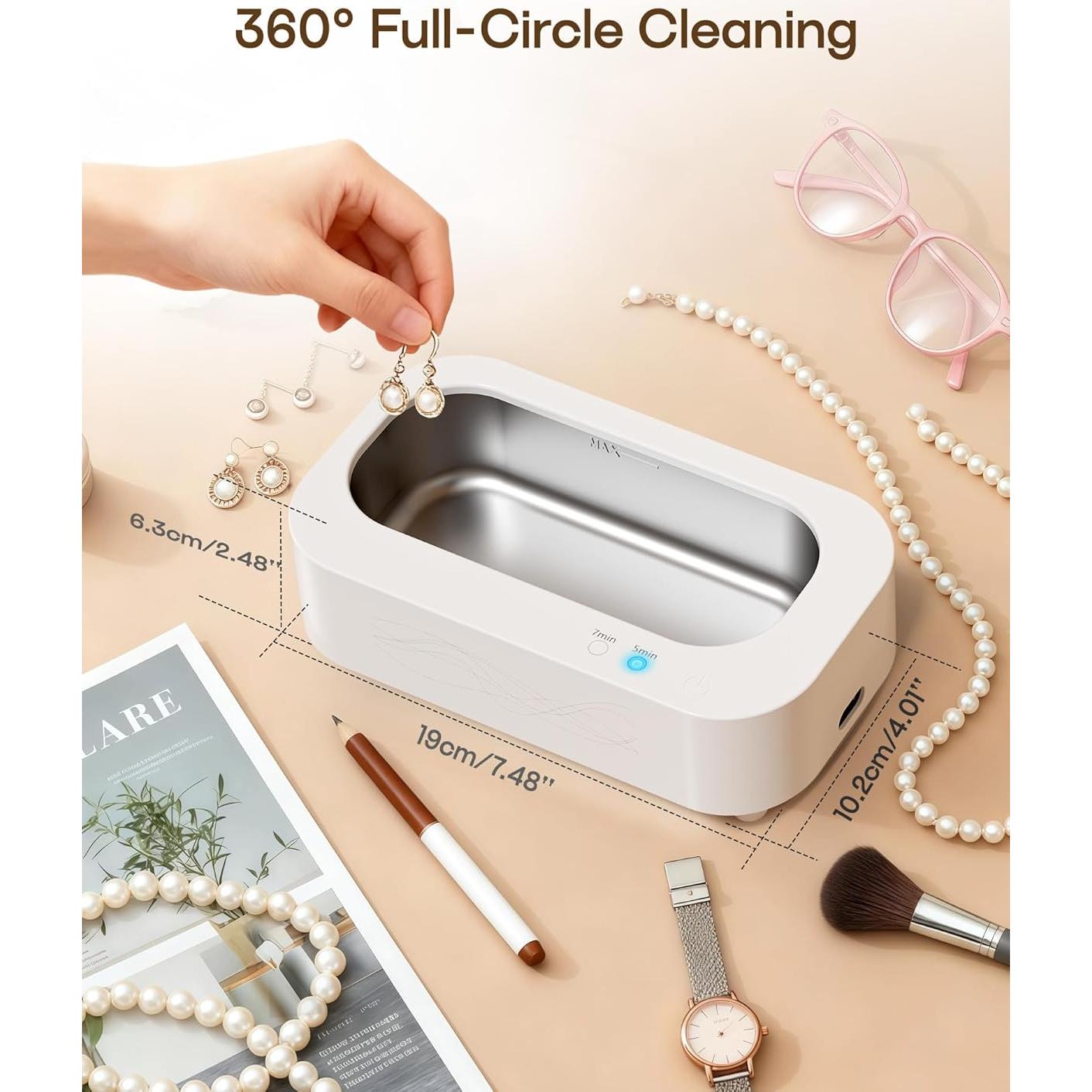 Limpiador Ultrasónico de Joyas Hubei Canguo 350ml 48KHz