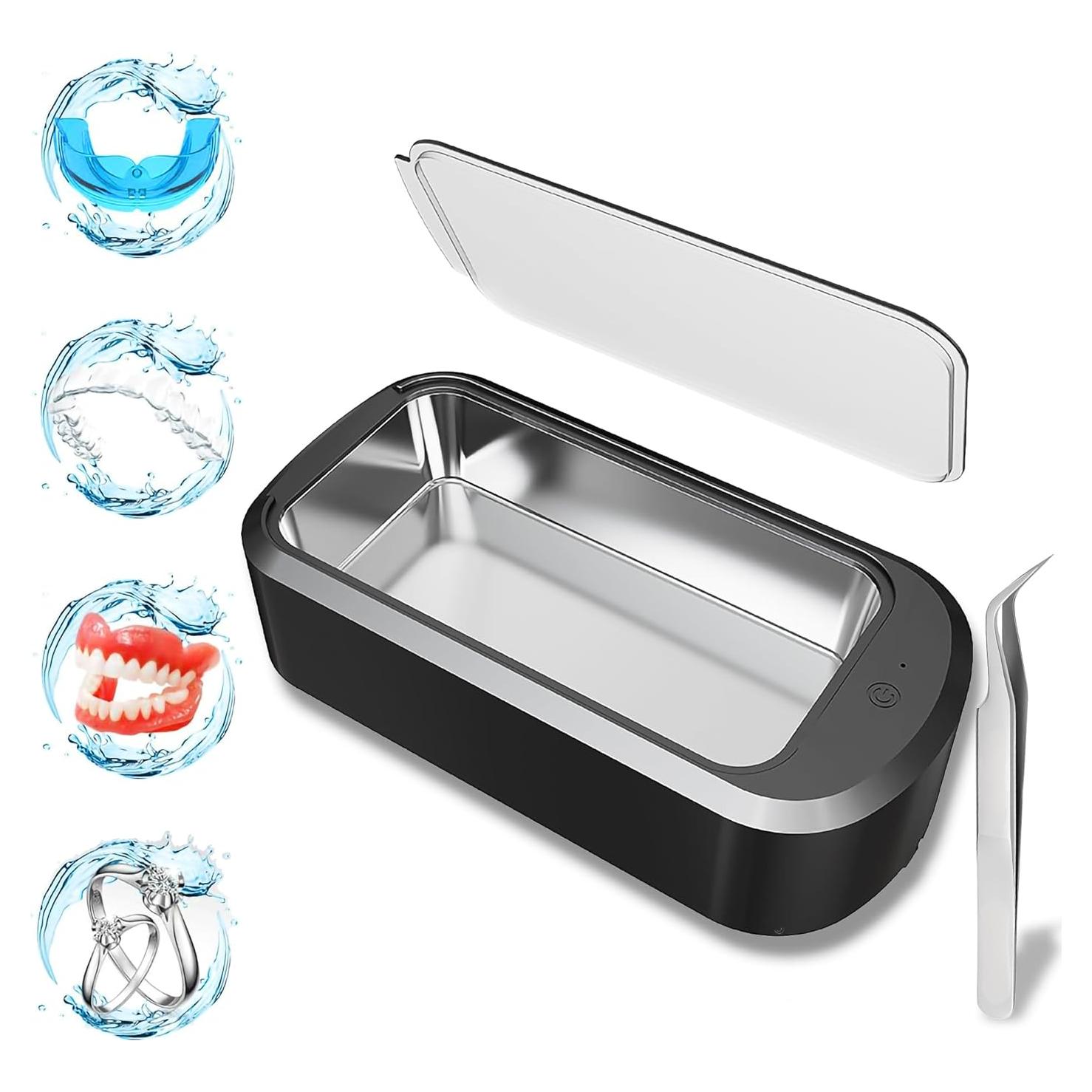 Limpiador Ultrasónico YINPAD 600ML 46kHz para Joyería y Dentaduras