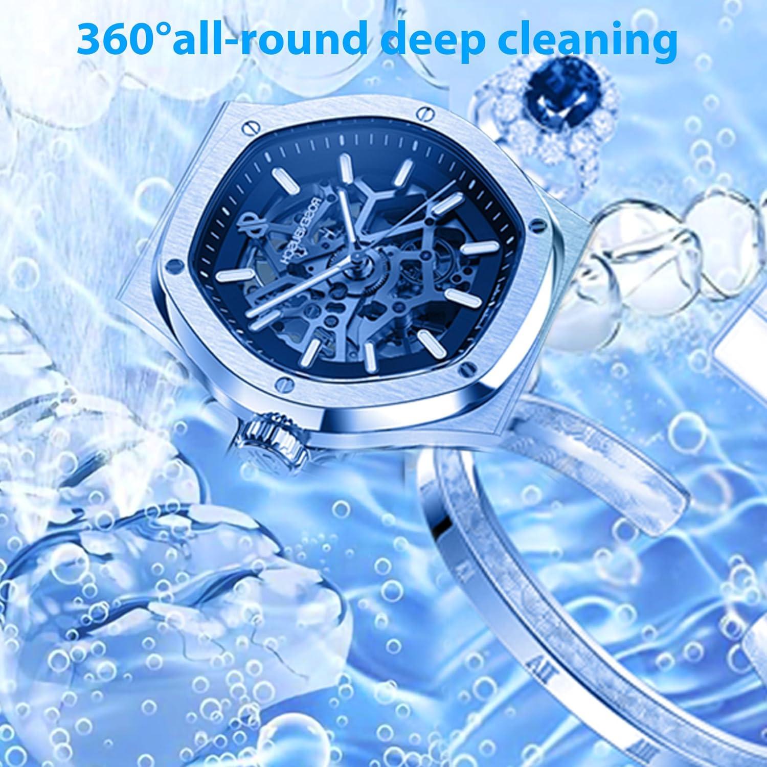 Limpiador Ultrasónico YINPAD 600ML 46kHz para Joyería y Dentaduras