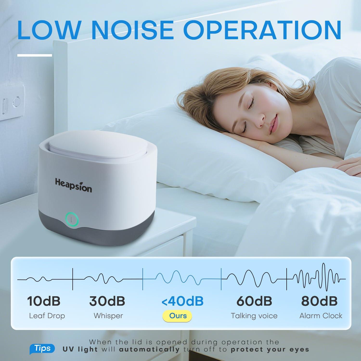 Limpiador Ultrasónico Heapsion 200ml para Dentaduras y Joyas