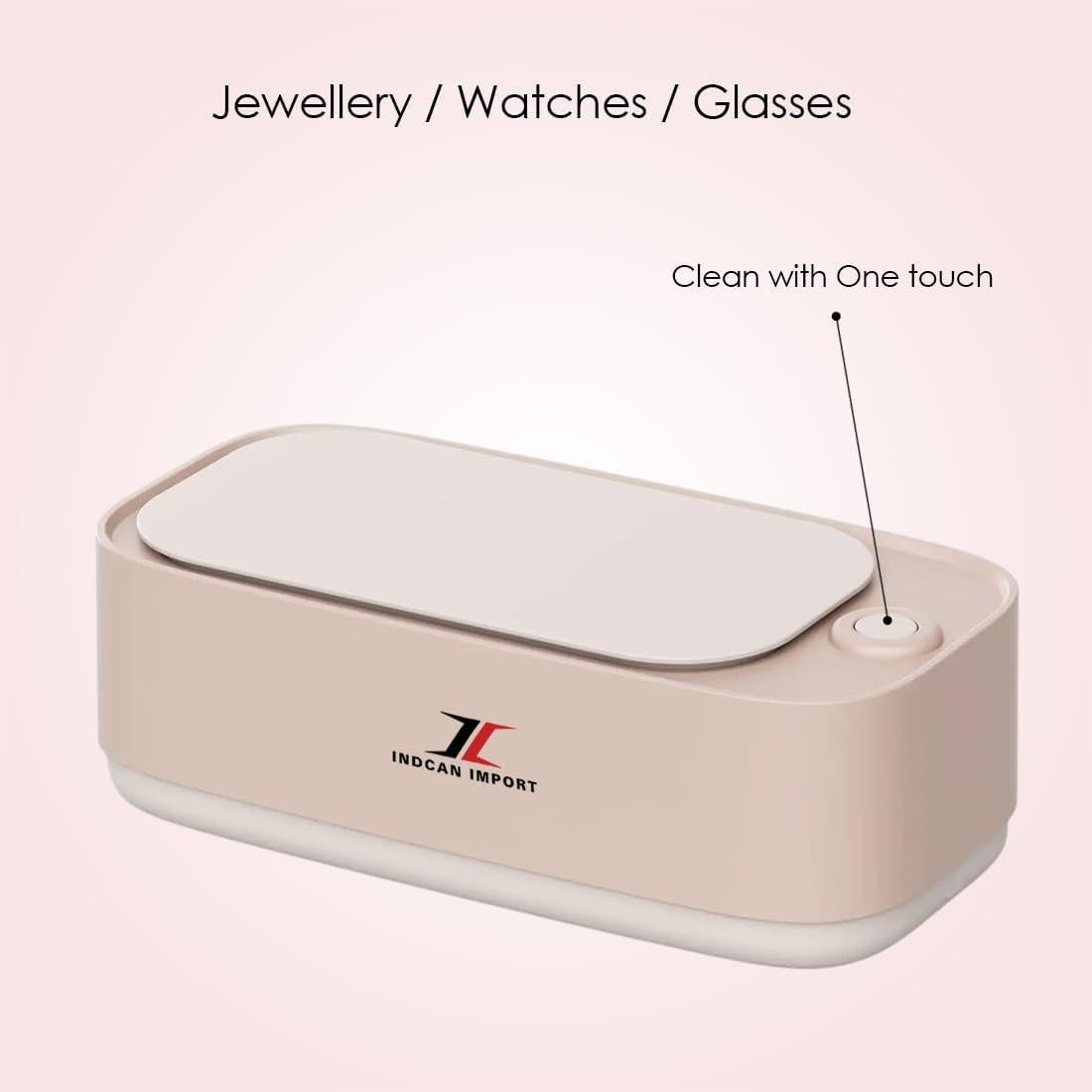 Limpiador Ultrasónico Portátil INDCAN para Joyería y Gafas 600ml