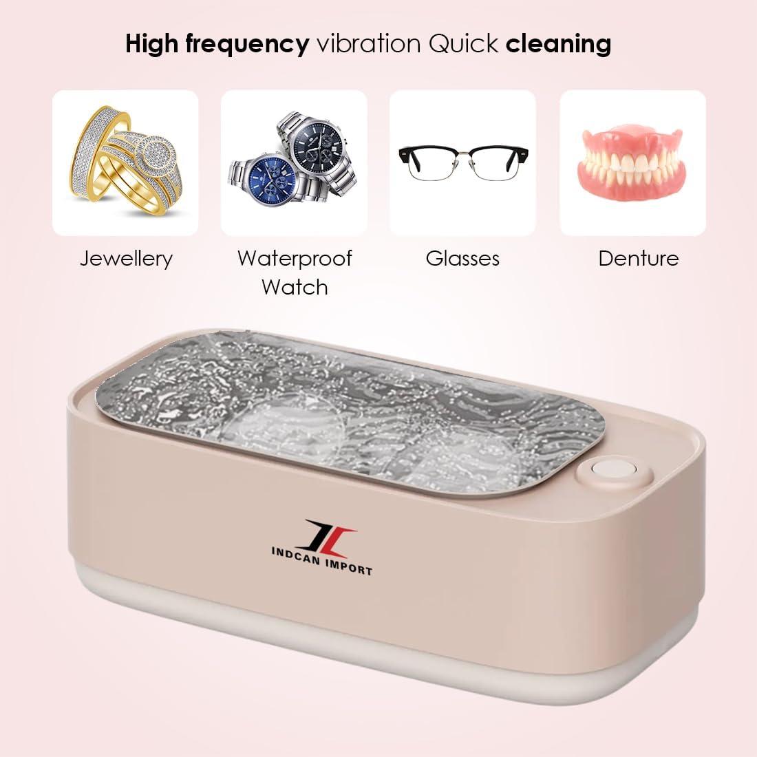 Limpiador Ultrasónico Portátil INDCAN para Joyería y Gafas 600ml