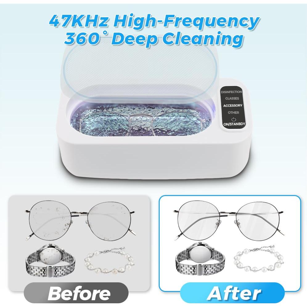 Limpiador Ultrasónico de Joyas Joyzan 350ML 50KHz 3 Modos